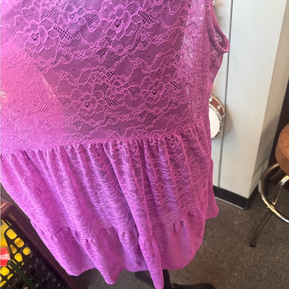 Purple lace babydoll top from Torrid - Picture 7 of 7